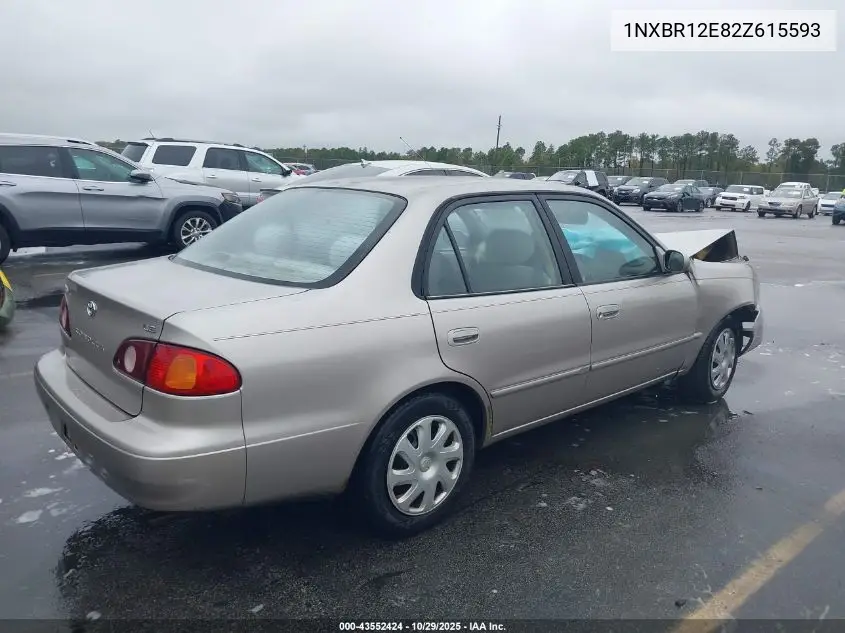 1NXBR12E82Z615593 2002 Toyota Corolla Le
