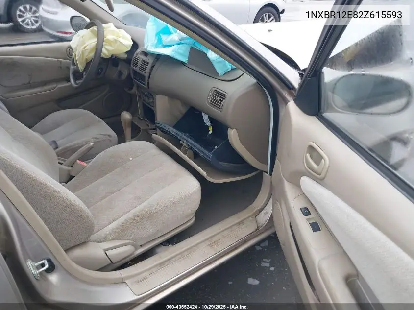 1NXBR12E82Z615593 2002 Toyota Corolla Le