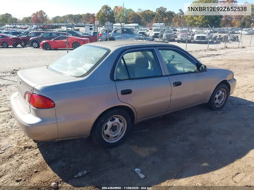 1NXBR12E92Z652538 2002 Toyota Corolla Ce