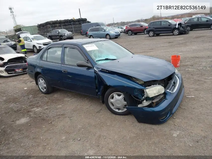 2T1BR12E82C536149 2002 Toyota Corolla Ce