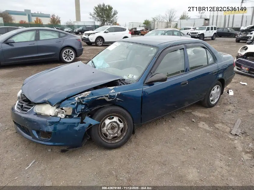 2T1BR12E82C536149 2002 Toyota Corolla Ce