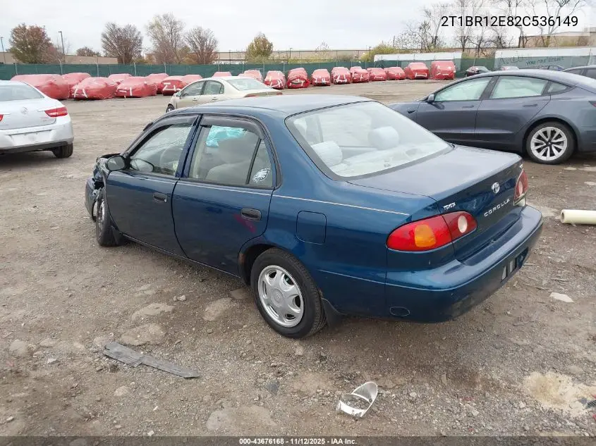 2T1BR12E82C536149 2002 Toyota Corolla Ce