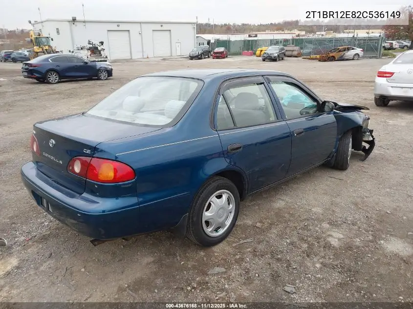 2T1BR12E82C536149 2002 Toyota Corolla Ce