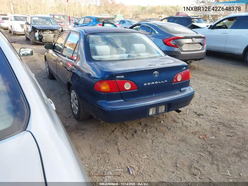 1NXBR12E42Z648378 2002 Toyota Corolla Le