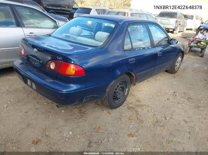 1NXBR12E42Z648378 2002 Toyota Corolla Le