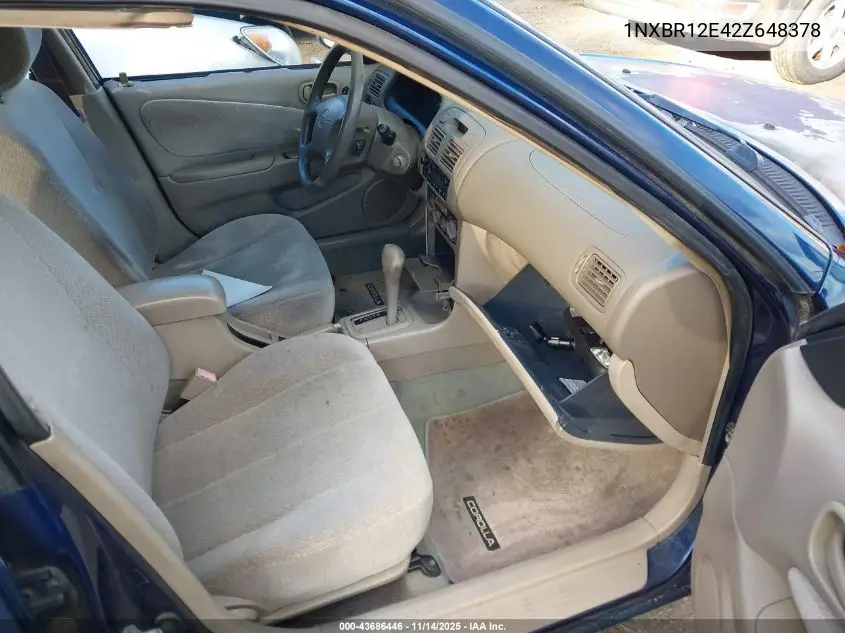 1NXBR12E42Z648378 2002 Toyota Corolla Le