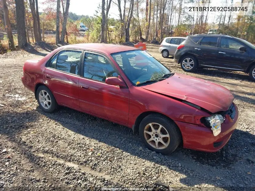 2T1BR12E92C588745 2002 Toyota Corolla Le