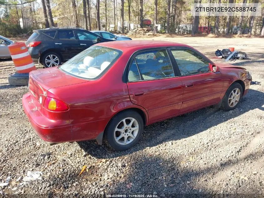2T1BR12E92C588745 2002 Toyota Corolla Le