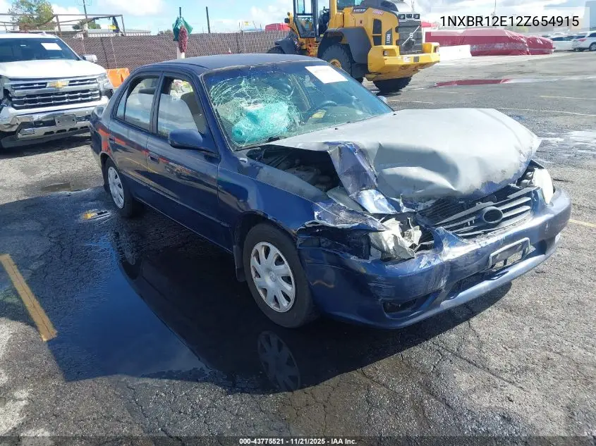 1NXBR12E12Z654915 2002 Toyota Corolla Le