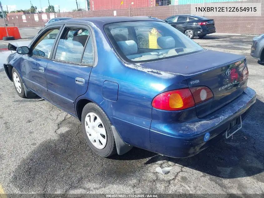 1NXBR12E12Z654915 2002 Toyota Corolla Le