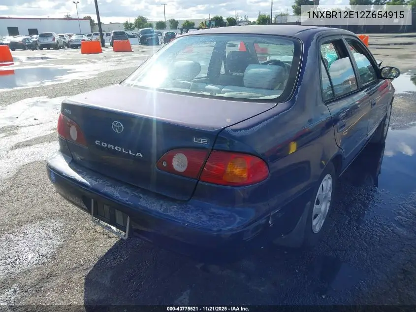 1NXBR12E12Z654915 2002 Toyota Corolla Le