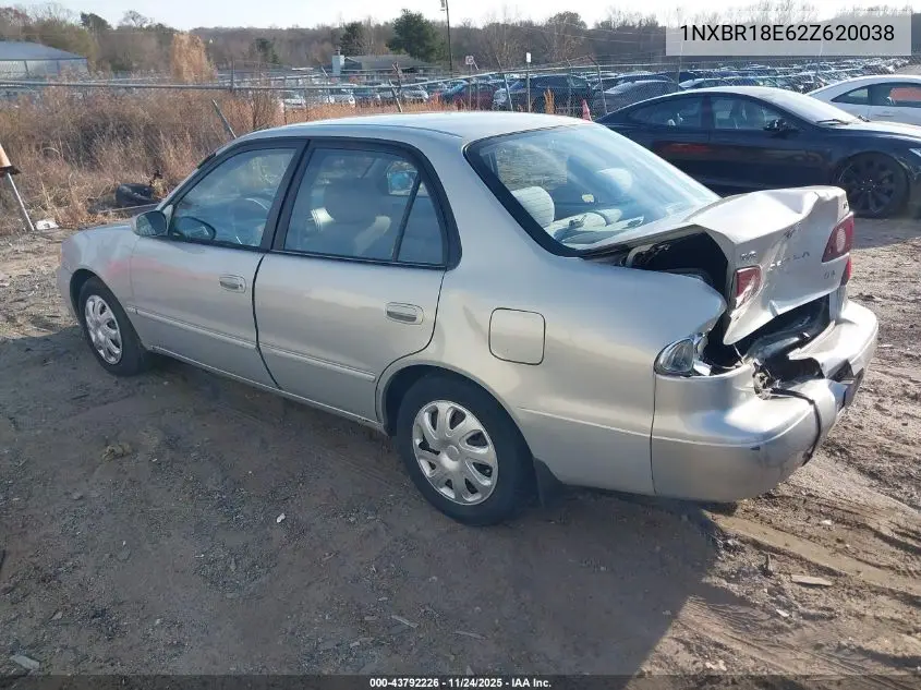 1NXBR18E62Z620038 2002 Toyota Corolla Le