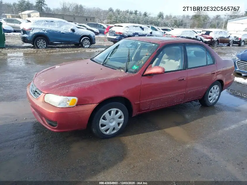 2T1BR12E32C565767 2002 Toyota Corolla Le