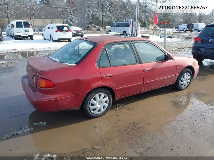 2T1BR12E32C565767 2002 Toyota Corolla Le