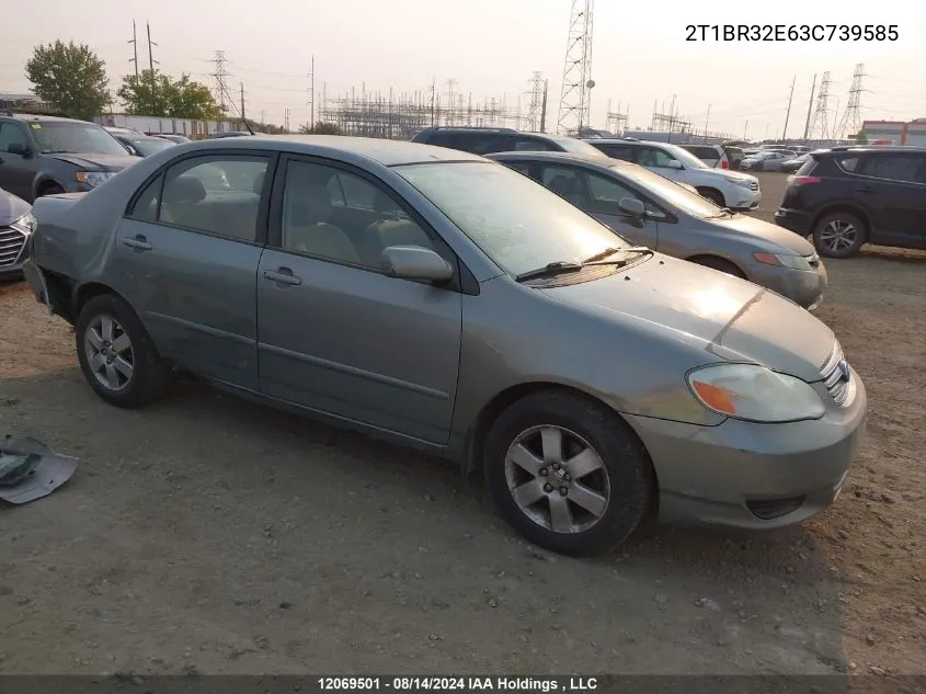 2T1BR32E63C739585 2003 Toyota Corolla Ce/Le/S