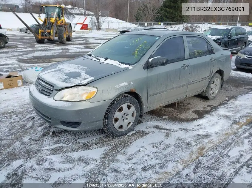 2T1BR32EX3C769091 2003 Toyota Corolla Ce/Le/S