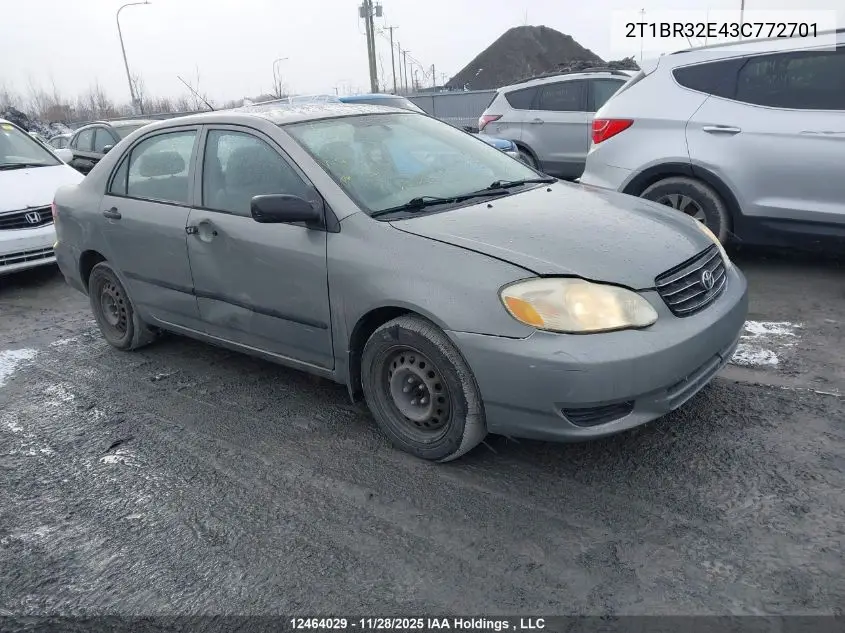 2T1BR32E43C772701 2003 Toyota Corolla Ce/Le/Sport