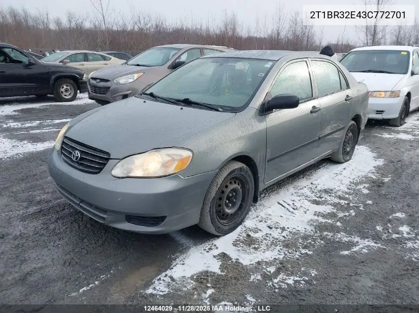 2T1BR32E43C772701 2003 Toyota Corolla Ce/Le/Sport