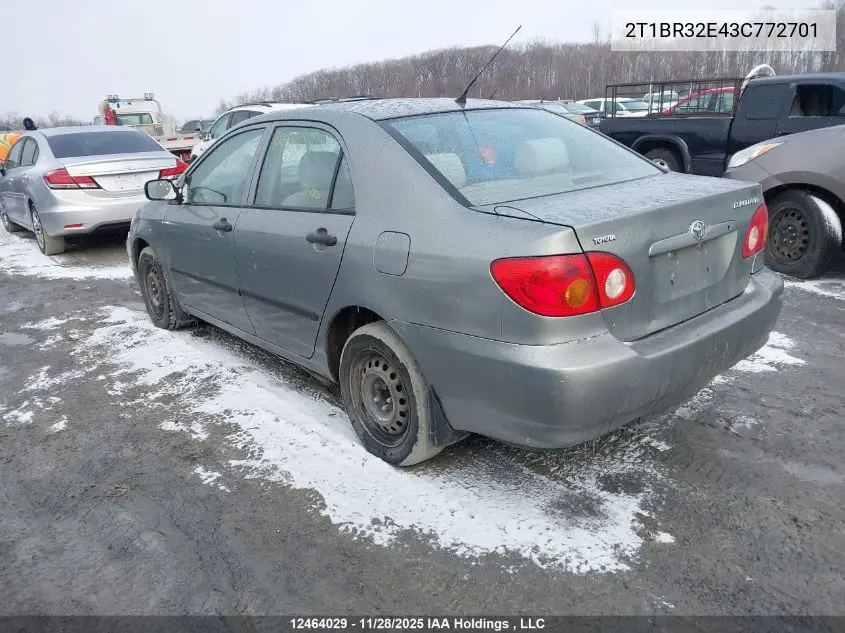 2T1BR32E43C772701 2003 Toyota Corolla Ce/Le/Sport