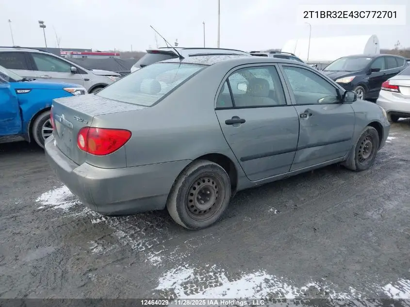 2T1BR32E43C772701 2003 Toyota Corolla Ce/Le/Sport