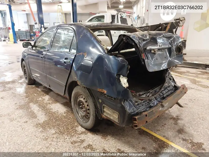 2T1BR32E03C766202 2003 Toyota Corolla Ce