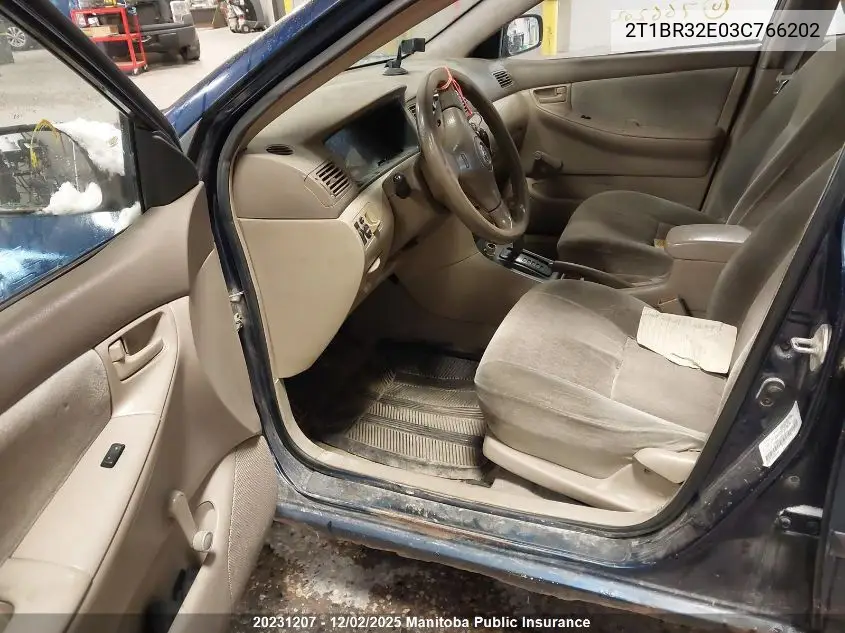 2T1BR32E03C766202 2003 Toyota Corolla Ce