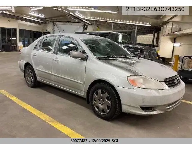 2T1BR32E63C743250 2003 Toyota Corolla Ce/Le/S