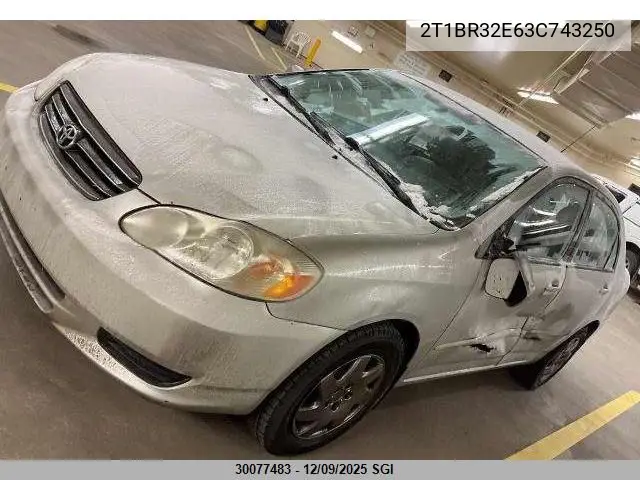 2T1BR32E63C743250 2003 Toyota Corolla Ce/Le/S