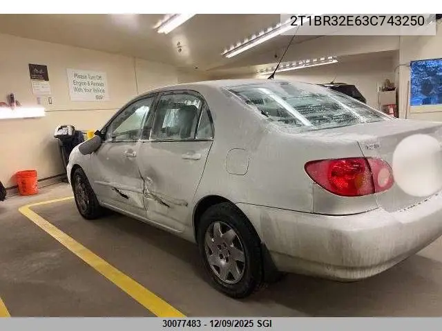 2T1BR32E63C743250 2003 Toyota Corolla Ce/Le/S