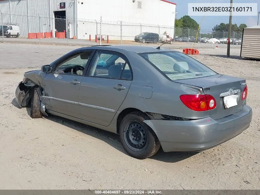 1NXBR32E03Z160171 2003 Toyota Corolla Le