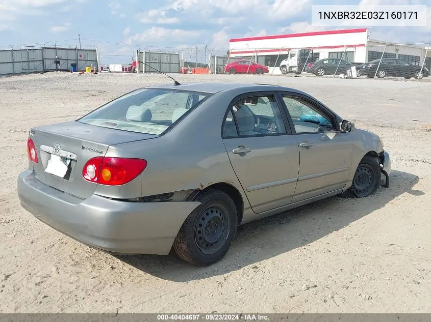 1NXBR32E03Z160171 2003 Toyota Corolla Le