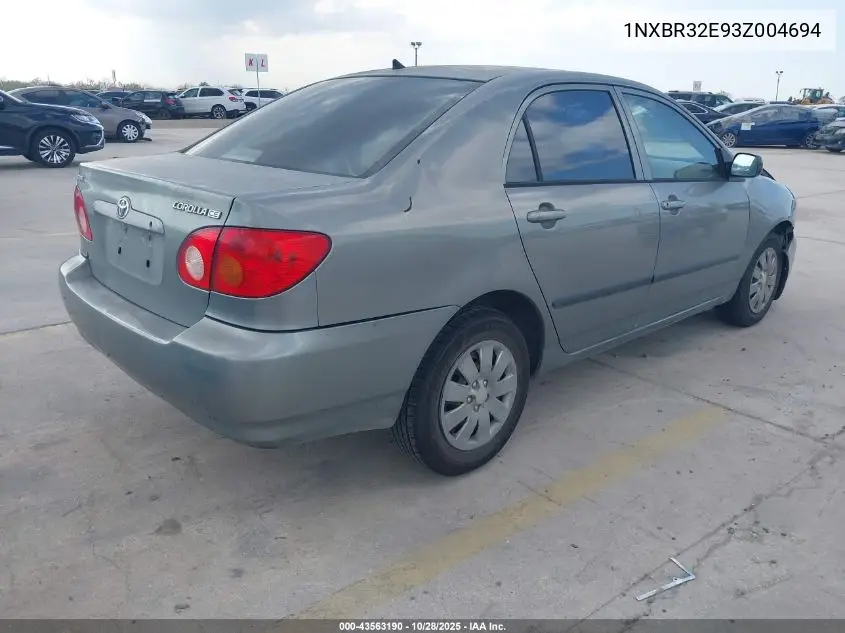 1NXBR32E93Z004694 2003 Toyota Corolla Ce