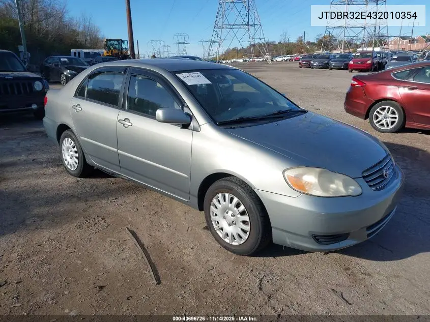 JTDBR32E432010354 2003 Toyota Corolla Le