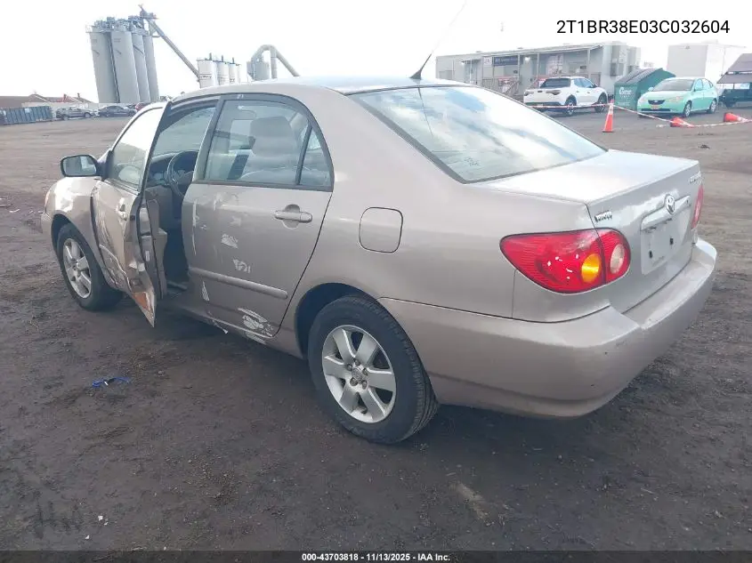 2T1BR38E03C032604 2003 Toyota Corolla Le