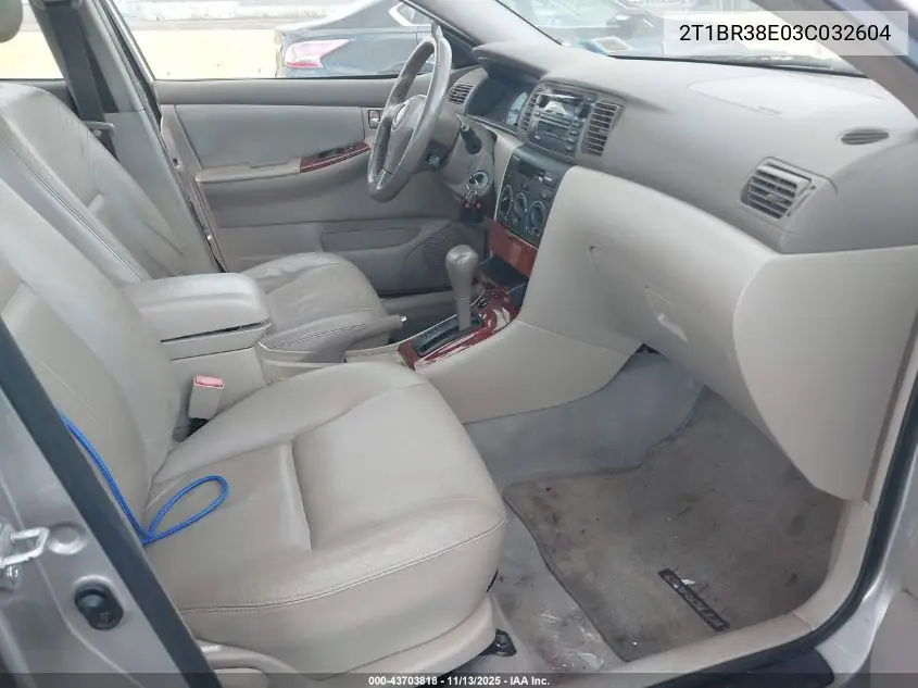 2T1BR38E03C032604 2003 Toyota Corolla Le