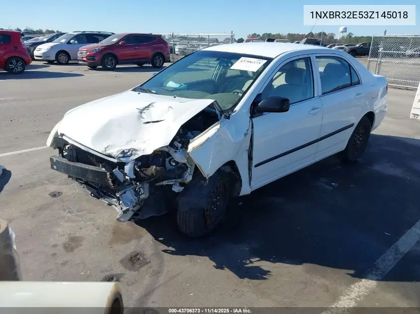 1NXBR32E53Z145018 2003 Toyota Corolla Ce