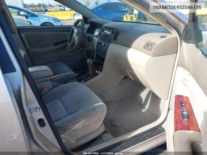 1NXBR32E93Z086135 2003 Toyota Corolla Le