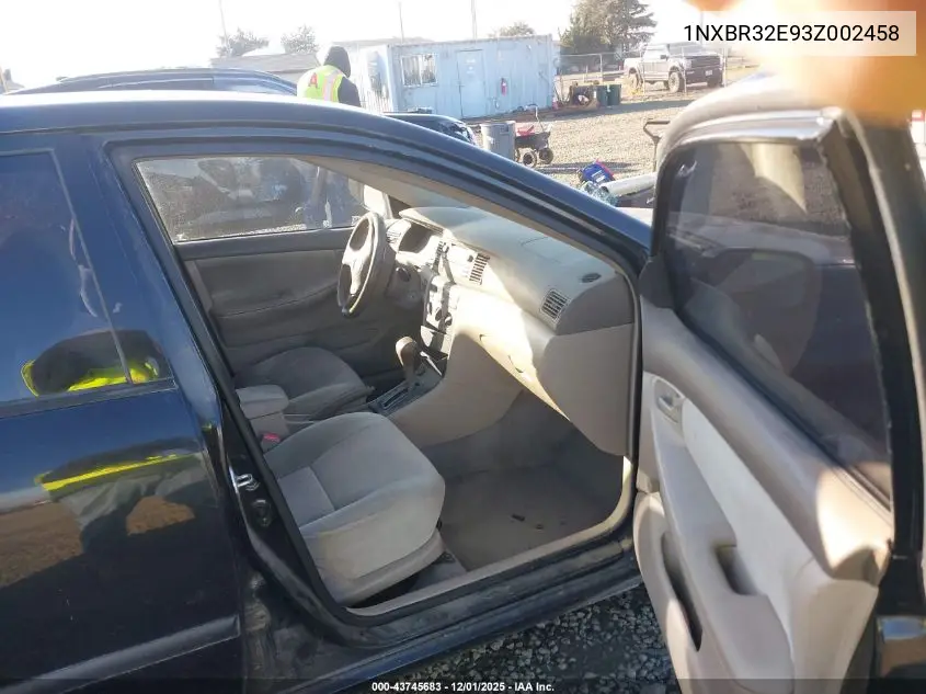 1NXBR32E93Z002458 2003 Toyota Corolla Ce