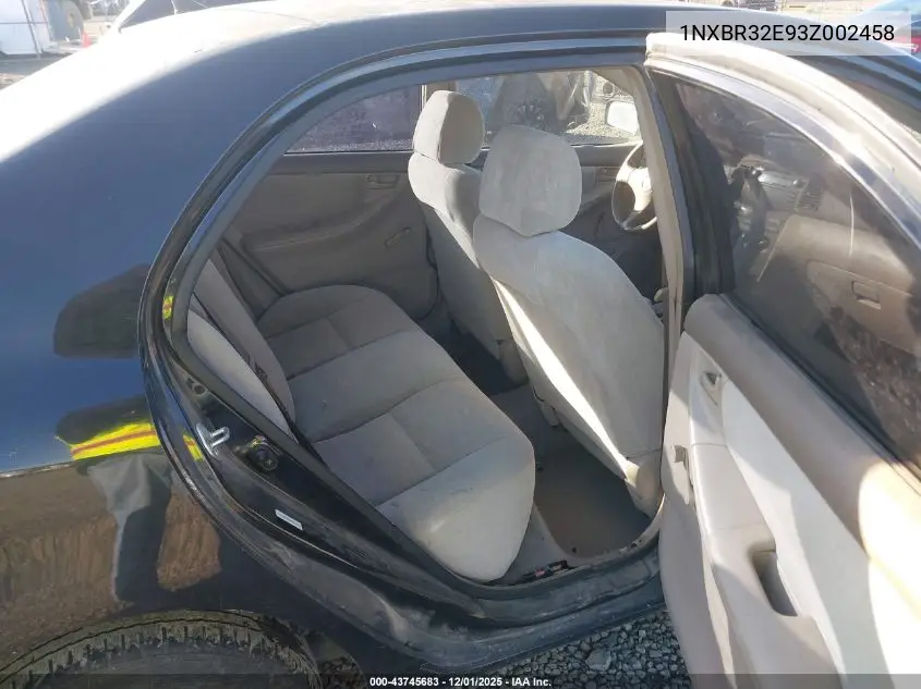 1NXBR32E93Z002458 2003 Toyota Corolla Ce