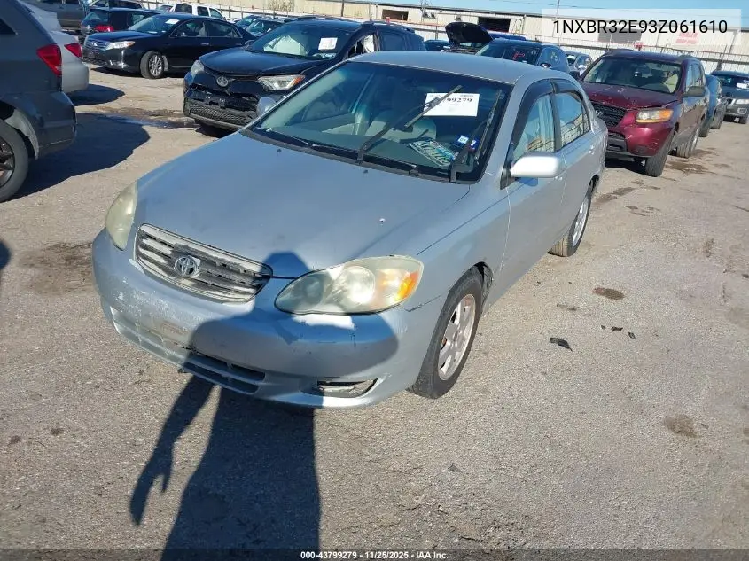 1NXBR32E93Z061610 2003 Toyota Corolla Le