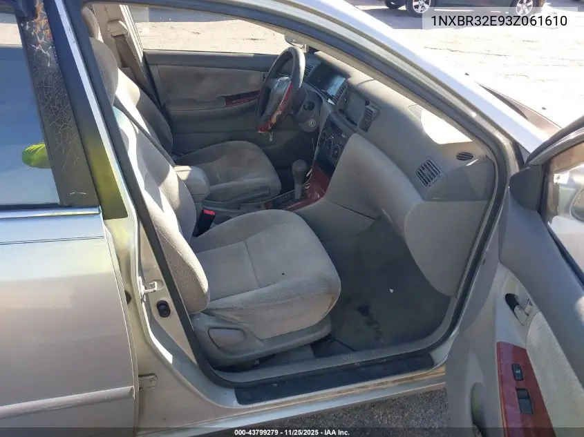 1NXBR32E93Z061610 2003 Toyota Corolla Le