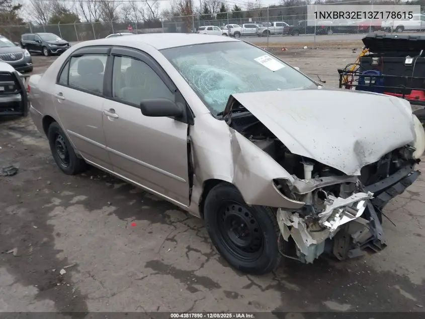 1NXBR32E13Z178615 2003 Toyota Corolla Le
