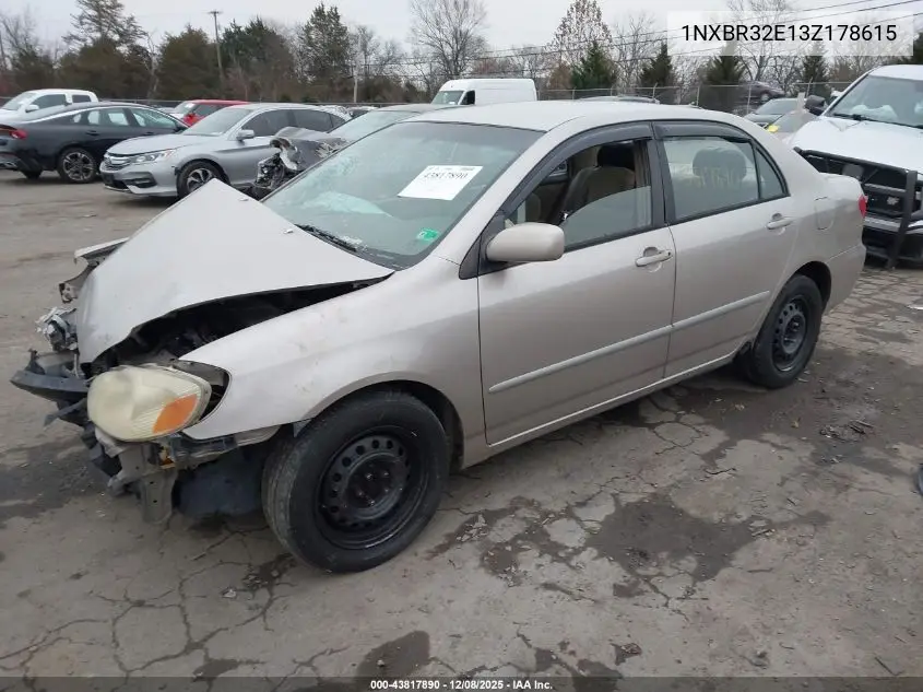1NXBR32E13Z178615 2003 Toyota Corolla Le