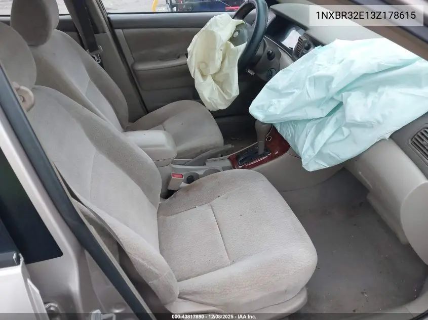 1NXBR32E13Z178615 2003 Toyota Corolla Le