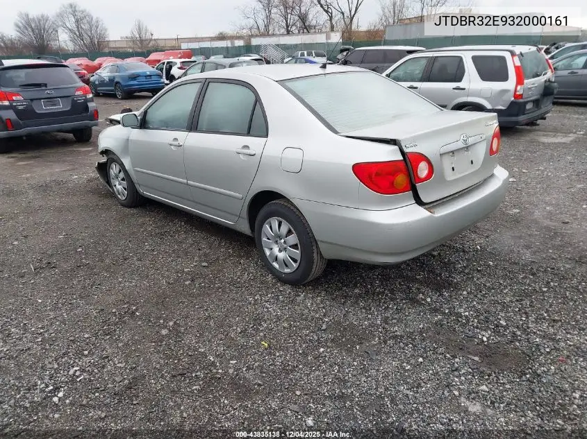 JTDBR32E932000161 2003 Toyota Corolla Le