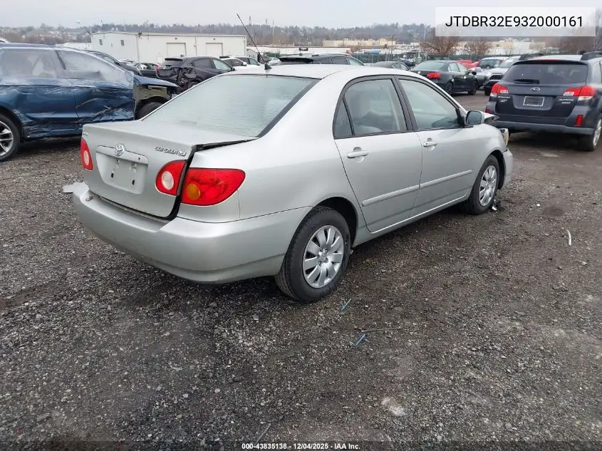 JTDBR32E932000161 2003 Toyota Corolla Le