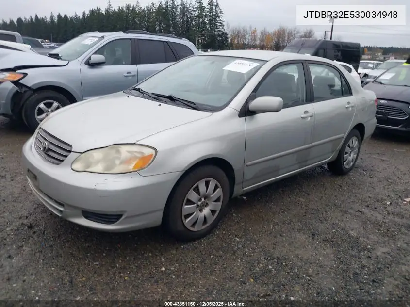 JTDBR32E530034948 2003 Toyota Corolla Le