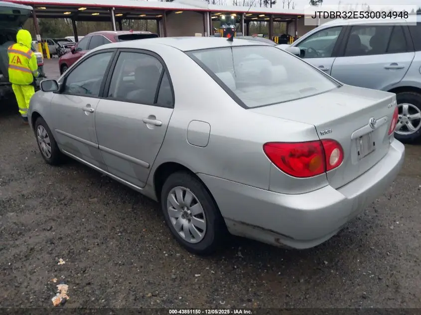 JTDBR32E530034948 2003 Toyota Corolla Le