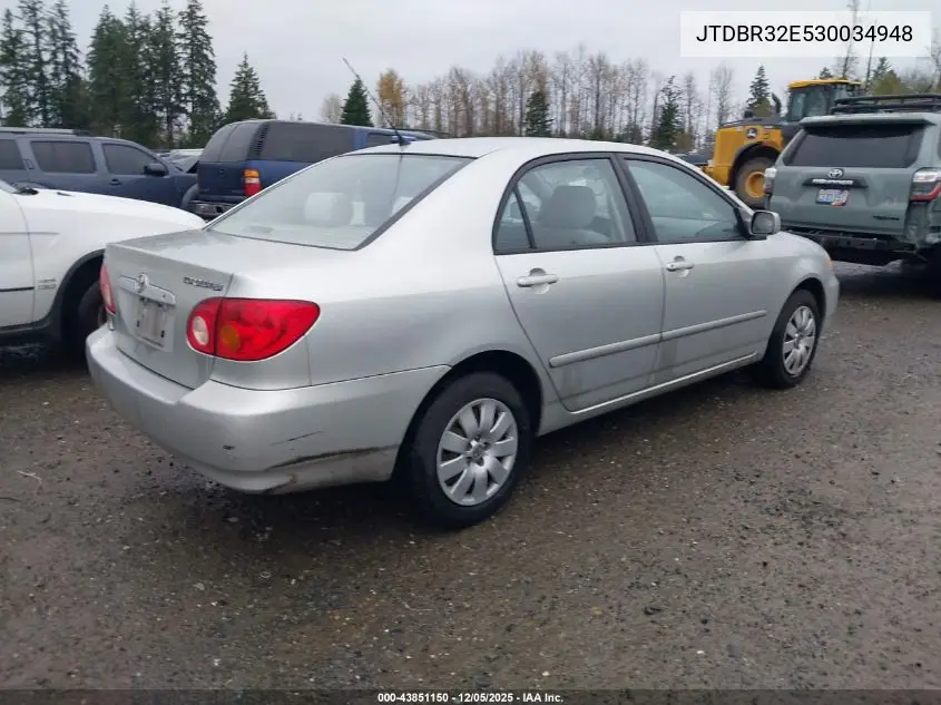 JTDBR32E530034948 2003 Toyota Corolla Le