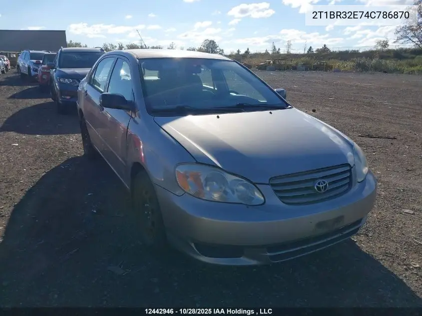 2T1BR32E74C786870 2004 Toyota Corolla Ce/Le/Sport